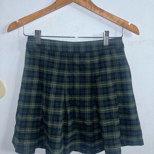 Hollister Blue and Green Skater Mini Skirt Casual